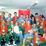 Happy Australian team Physiotherapists Celebrating after the cl