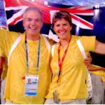 Ross Smith And Natalie Cook Closing Ceremony Athens Olympic Games